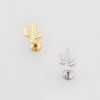 3D CACTUS CACTI SPIKE DESERT PLANT PUSHIN (THREADLESS) 316L SURGICAL STEEL LABRET SET